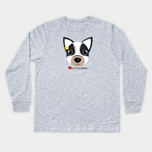 Love my Frenchton Kids Long Sleeve T-Shirt